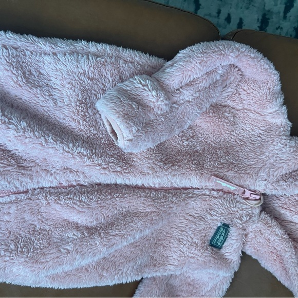 Eddie Bauer Infant Sz 18M Bunting Suit Toddler Girls Pink Fleece Baby Onesie - Picture 4 of 8